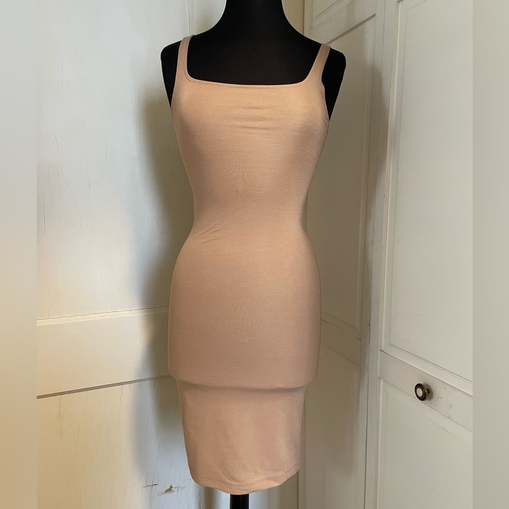 Zara Tan Bodycon Dress